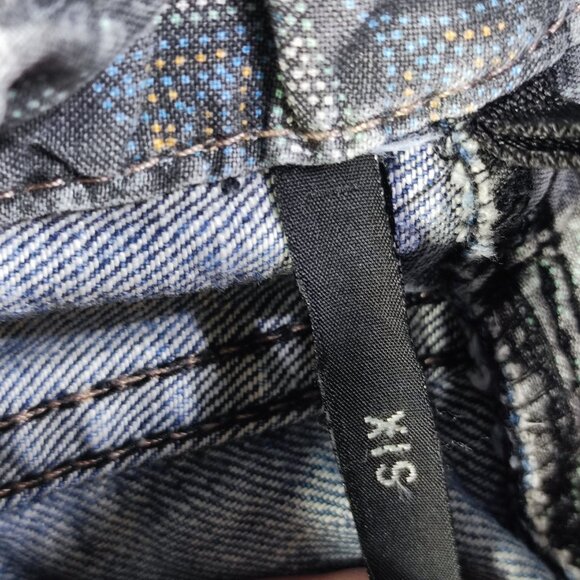 Buffalo jeans Six authentic men's size 31x32 hard washed blue frayed distressed - Picture 7 of 14